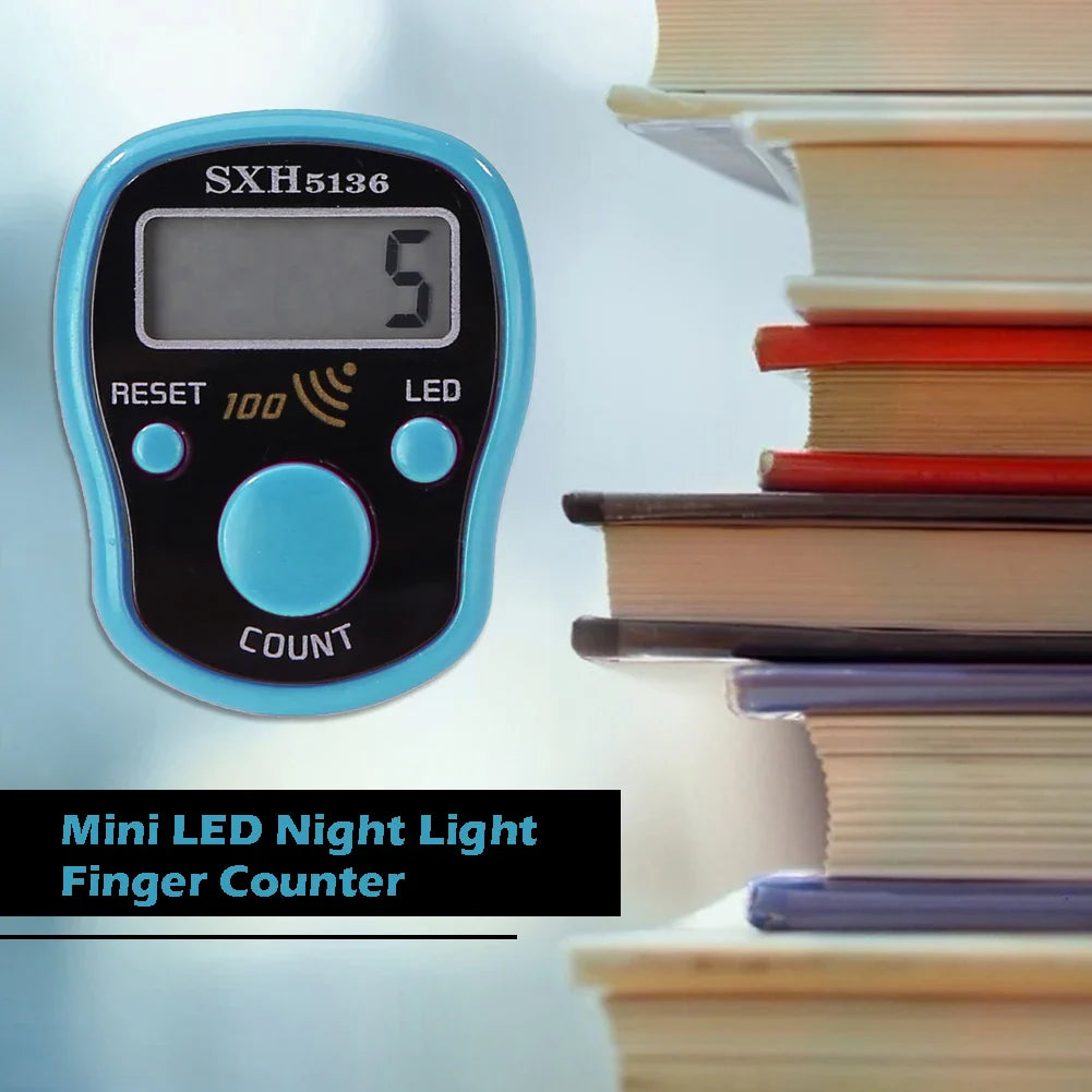 Mini Stitch Marker Finger Counter — LCD Electronic Digital Row Counting Tally Tool