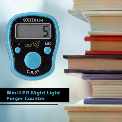 Mini Stitch Marker Finger Counter — LCD Electronic Digital Row Counting Tally Tool