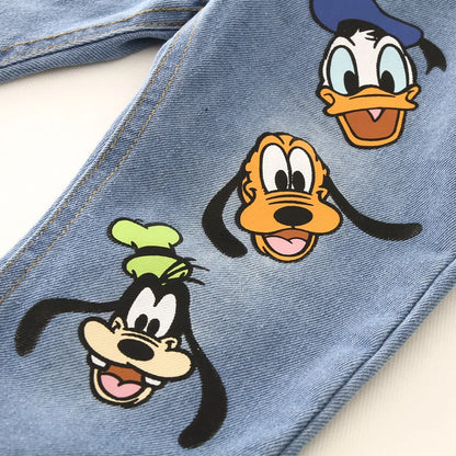 Autumn Children Clothing Set – Toddler Boys Mickey Mouse Top & Pants, 2-6 Years Kids Sports Suit