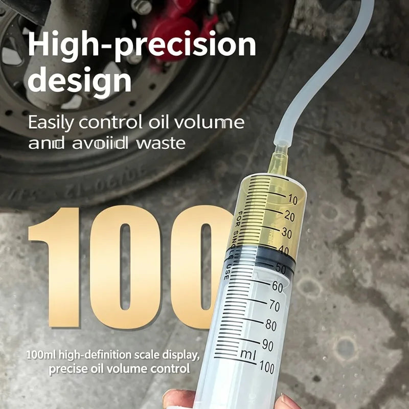 20–550ml Large Capacity Syringe - Durable Oil Extractor & Glue Dispensing Tool for Laboratory Use