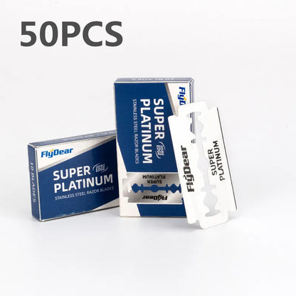 30/50/100pcs Double Edge Razor Blades – Professional Men's Safety Razor Blades for Shaving & Barber Beard Trimming