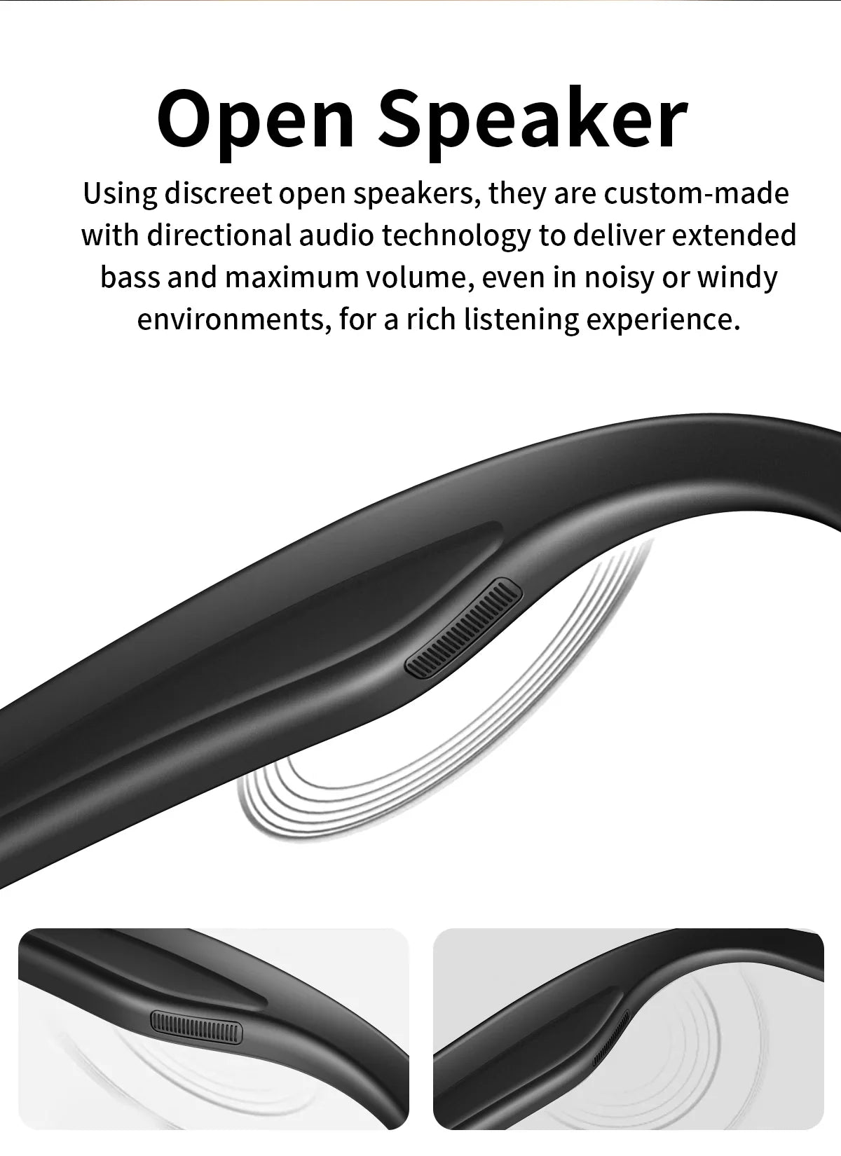 AI Smart Camera Glasses — 8MP with Bluetooth for Calls & Music, Object Recognition, and AI Translation