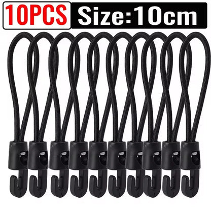 Elastic Nylon Bungee Cord Straps – Durable 10cm/15cm/25cm Fixing Bands for Flashlights, Maps & Outdoor Backpacking Gear (20/1pcs)