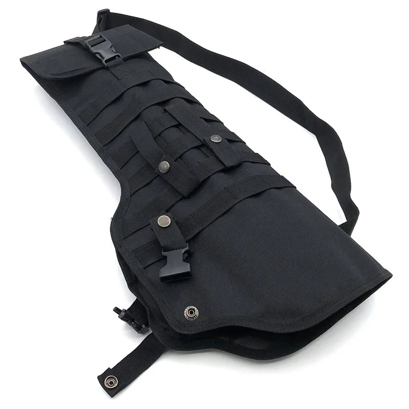 Tactical MOLLE Rifle Scabbard Backpack – Outdoor Hunting Shoulder Shotgun Storage Bag Holster Case for M4, AK & Long Firearms