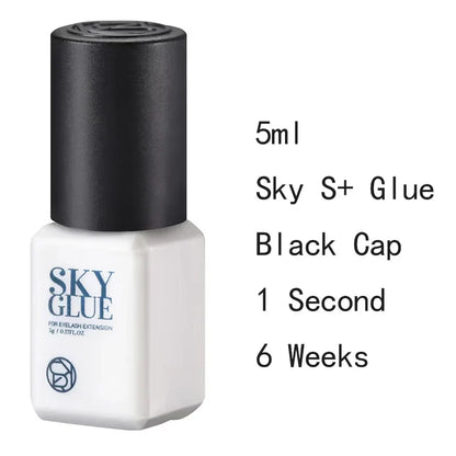 Sky Glue Eyelash Extension Adhesive 5ml – Fast-Drying 0.5s False Lash Glue with Makeup Bag