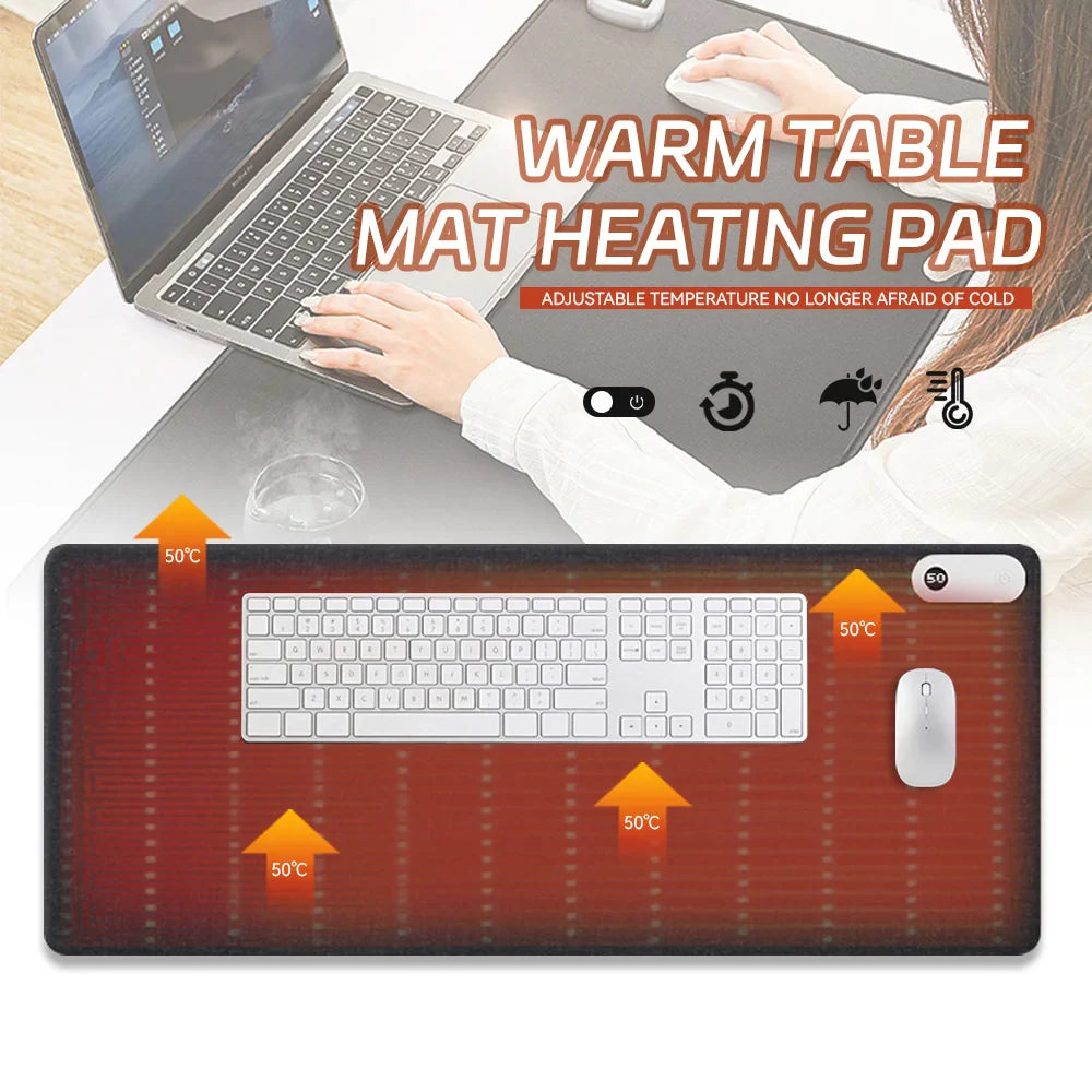 5V USB Carbon Fiber Heating Pad – Fast Electric Infrared Hand & Body Warmer for Winter