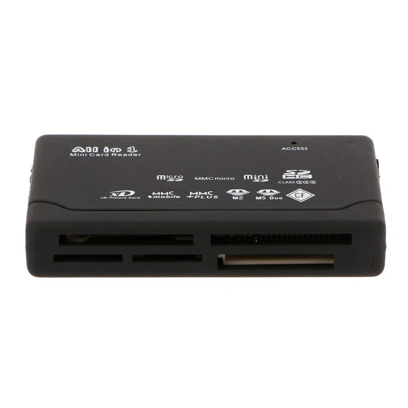 21 in 1 Memory Card Reader - USB External Mini SDHC, M2, RS, MMC, XD, CF, TF, MS with USB Cable, Available in 1/2/5/10PCS