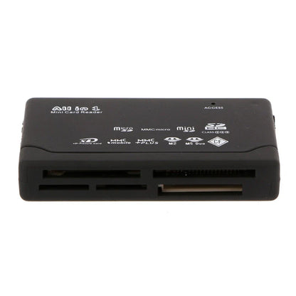 21 in 1 Memory Card Reader - USB External Mini SDHC, M2, RS, MMC, XD, CF, TF, MS with USB Cable, Available in 1/2/5/10PCS