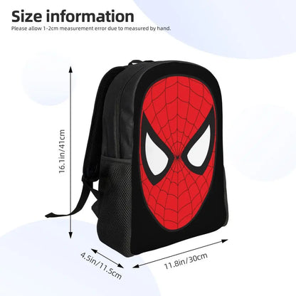 Custom Spider-Man Web Backpack – Water-Resistant School & College Bag for Men and Women