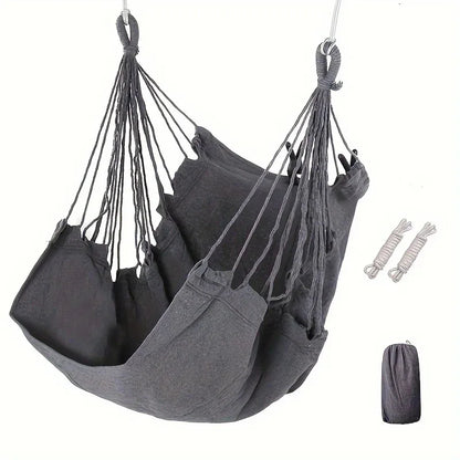 Leisure Fabric Hammock Chair – Outdoor Swing Dormitory Anti-Rollover with Storage Bag
