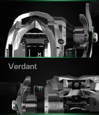 Histar Verdant BFS Ultra-Light 118g Carbon Fiber Baitcasting Reel – 7.2:1 Gear Ratio, 4KG Drag, Durable & High-Performance