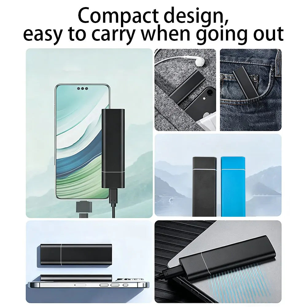 High-Speed Portable SSD – 2TB/4TB External Solid State Drive, Large Capacity Fast Data Storage USB Efficient Backup Hard Drive