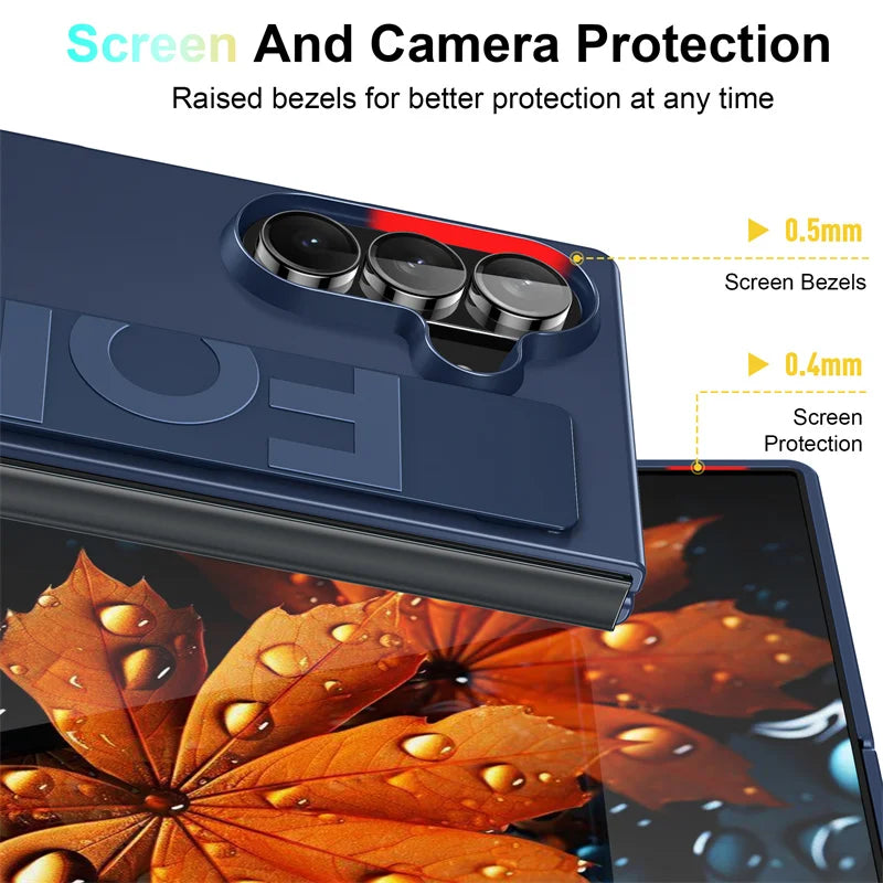 Elastic Wristband Phone Case - Silicone Shockproof Matte PC Cover for Samsung Galaxy Z Fold 8 Ultra/7/6/5/4/3