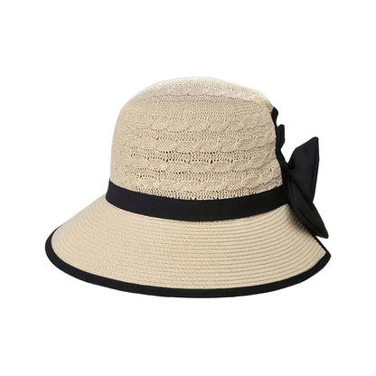 Women’s Wide Brim Straw Sun Hat – Summer Beach Vacation Hat with Sun Protection for Spring, Summer & Fall