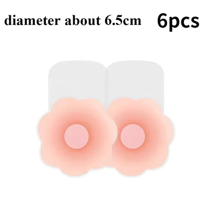 Reusable Silicone Nipple Covers for Women – Invisible Strapless Bra Pasties & Breast Petals
