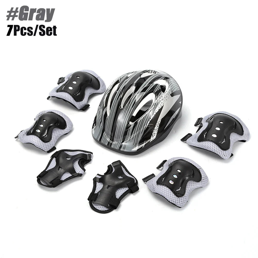 Kids Bike Helmet & Protective Gear Set – Toddler Helmet with Knee, Elbow & Wrist Pads for Cycling, Skateboard, Scooter & Skating