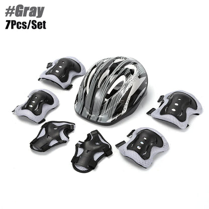 Kids Bike Helmet & Protective Gear Set – Toddler Helmet with Knee, Elbow & Wrist Pads for Cycling, Skateboard, Scooter & Skating