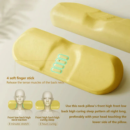 Memory Foam Cervical Pillow – Ergonomic Contour Neck Pillow for Side Sleepers, Orthopedic Support