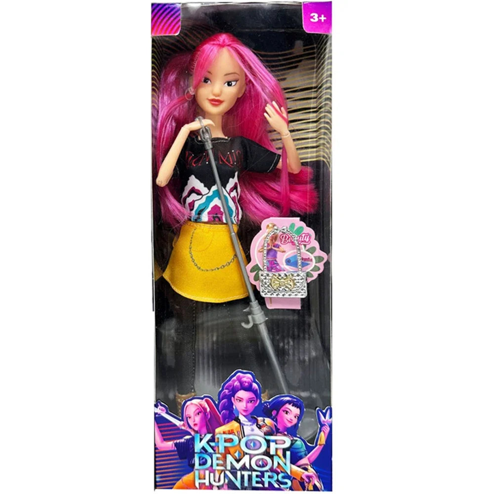 HOT K-Pop Demon Hunters Doll Toys – Rumi, Mira & Zoey Action Figures, Princess Baby Girl Plastic DIY Toy for Girls