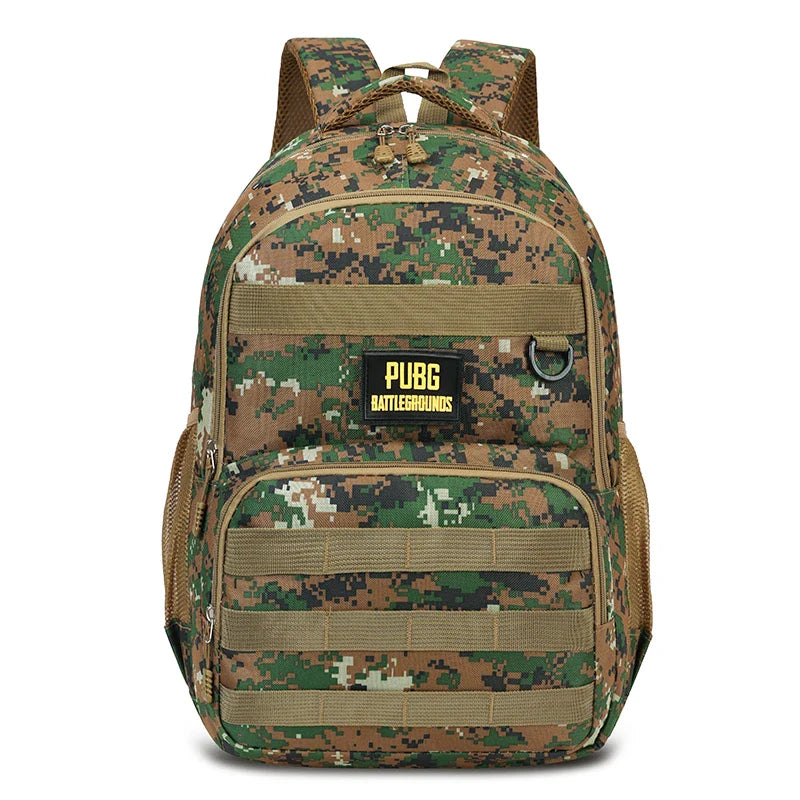 Camouflage Large-Capacity Backpack – Zipper Closure Hiking & Outdoor Adventure Travel Bag