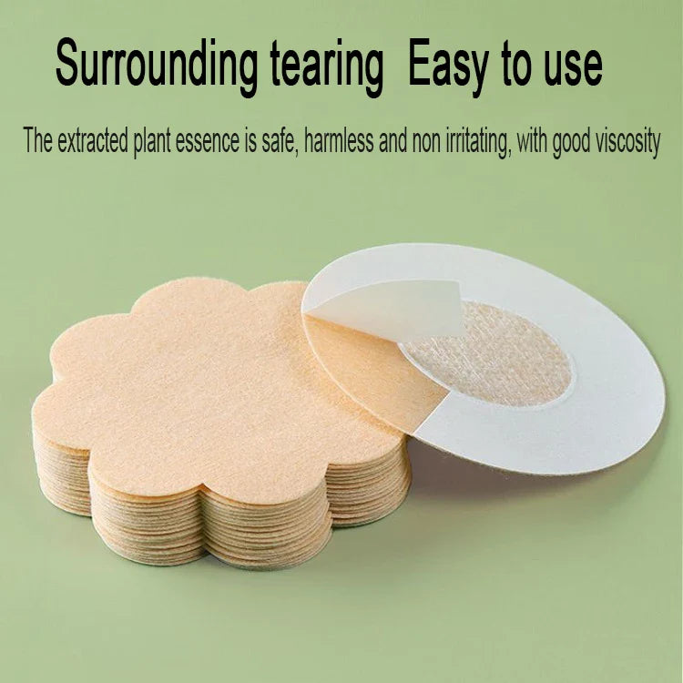 30/50/100PCS Nipple Stickers – Adhesive Chest Bra Pads, Boob Sticky Pads & Breast Nipple Covers for Pantyhose (NYP01)