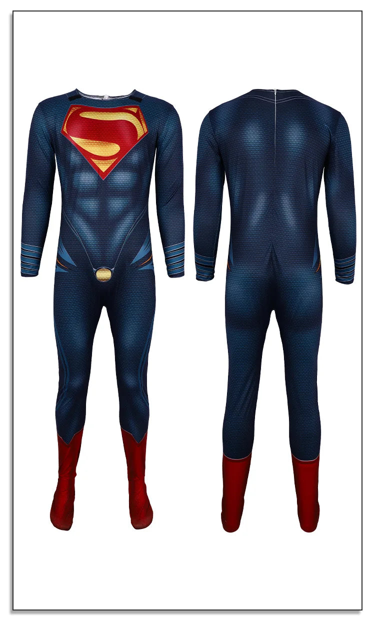 Superman Cosplay Costume – Halloween & Carnival Party Hero Outfit for Men and Women