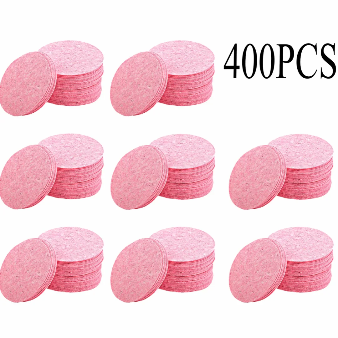 50–1000PCS Natural Wood Pulp Compressed Face Wash Sponges – Foaming Facial Cleansing Puffs for Skincare & Makeup Removal