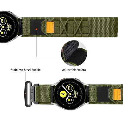 20mm 22mm Nylon Sport Watch Band — Thick Colorful Replacement Strap for Men & Women Watches