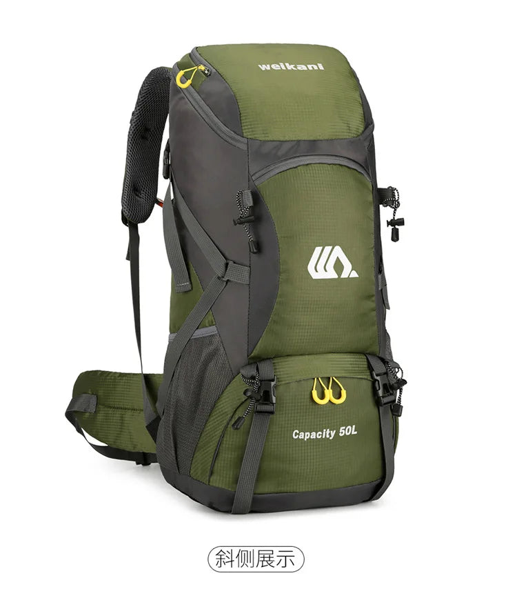 2025 50L Outdoor Hiking & Camping Backpack – Travel Duffel & Sports Backpack