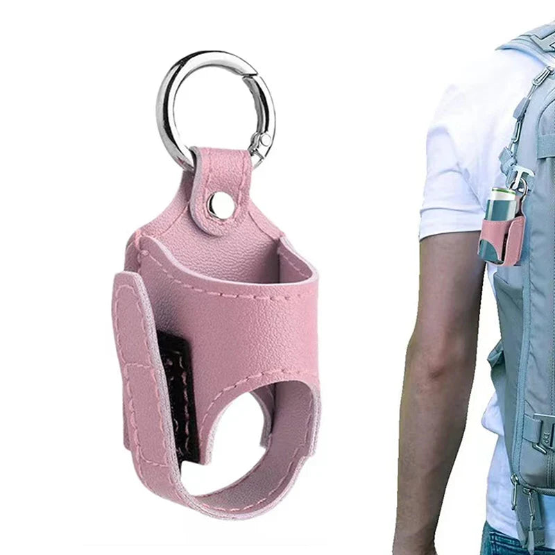 PU Leather Inhaler Case Holder with Metal Buckle - Lightweight & Protective Storage for Travel, Daily Use, School, and Hiking