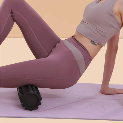 45cm Yoga Foam Roller & Massage Block Set | Pilates Tools, Fitness Foam Roller, Yoga Column & Brick for Gym Exercise