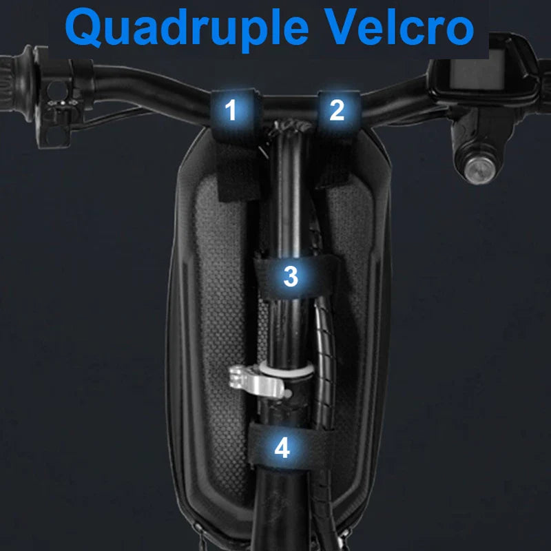 Waterproof EVA Hard Shell Front Bag for Electric Scooter | Reflective Handlebar Hanging Storage Accessories | Compatible with Xiaomi M365