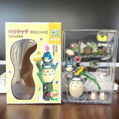 Hayao Miyazaki Totoro Mini Figure – Cute Anime PVC Statue, Kawaii Room Ornament & Kids Christmas Gift