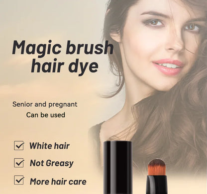 4-Color Hair Dye Touch-Up Pen — Convenient Cream Stick for Covering White Hair, Disposable Local Hair Coloring