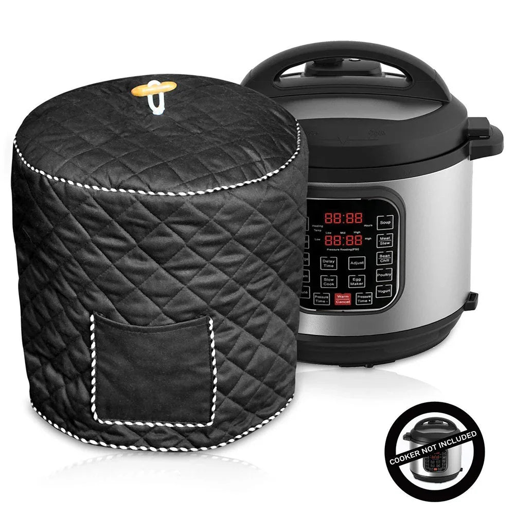 Pressure Cooker Cover 8QD - Decorative Anti-Static Dust Cover with Lining for Home Use
