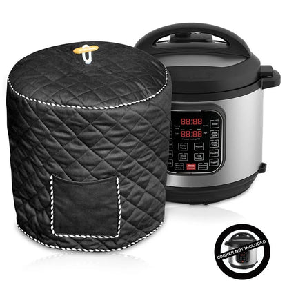 Pressure Cooker Cover 8QD - Decorative Anti-Static Dust Cover with Lining for Home Use
