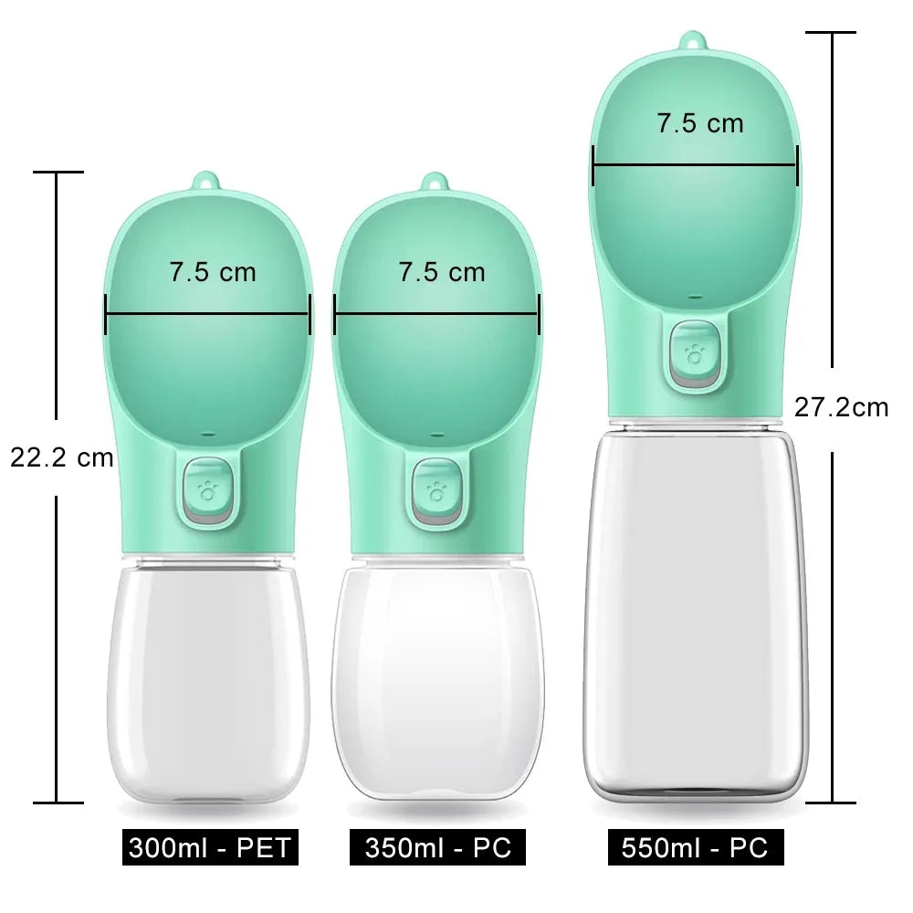 Portable Dog Water Bottle - Leakproof Outdoor Drinking Bowl for Small and Large Dogs, Cats - Chihuahua, French Bulldog Supplies