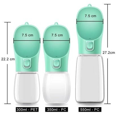 Portable Dog Water Bottle - Leakproof Outdoor Drinking Bowl for Small and Large Dogs, Cats - Chihuahua, French Bulldog Supplies