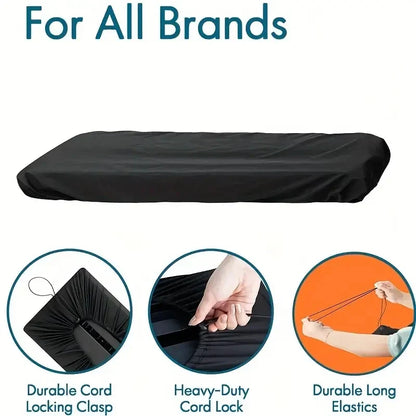 Breathable Dustproof Electronic Piano Cover: Fabric Light Thin Dust Cover for 61/88 Key Keyboard - Heat Radiation Protection