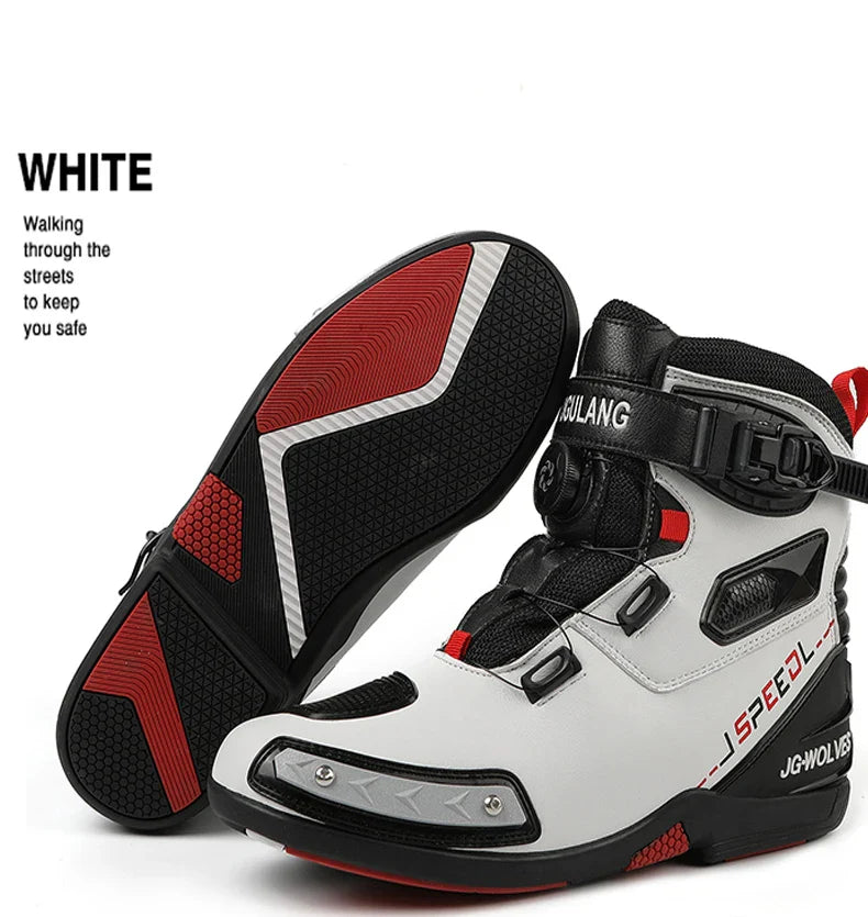 New Motorcycle Boots for Men & Women – Anti-Slip Winter Riding Sneakers for Bicycle, Mountain Racing & Road Speed, Autumn Ready