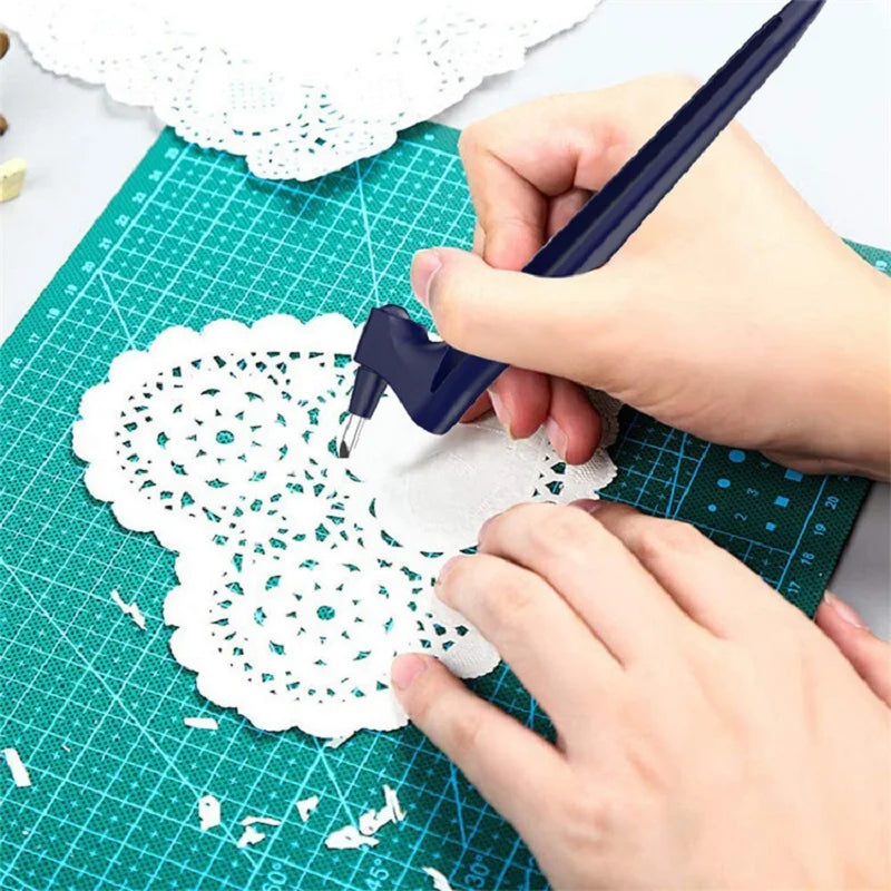 360° Rotating Scrapbooking Paper Cutter – Craft Cutting Tool & Precision Paper Knife Pen