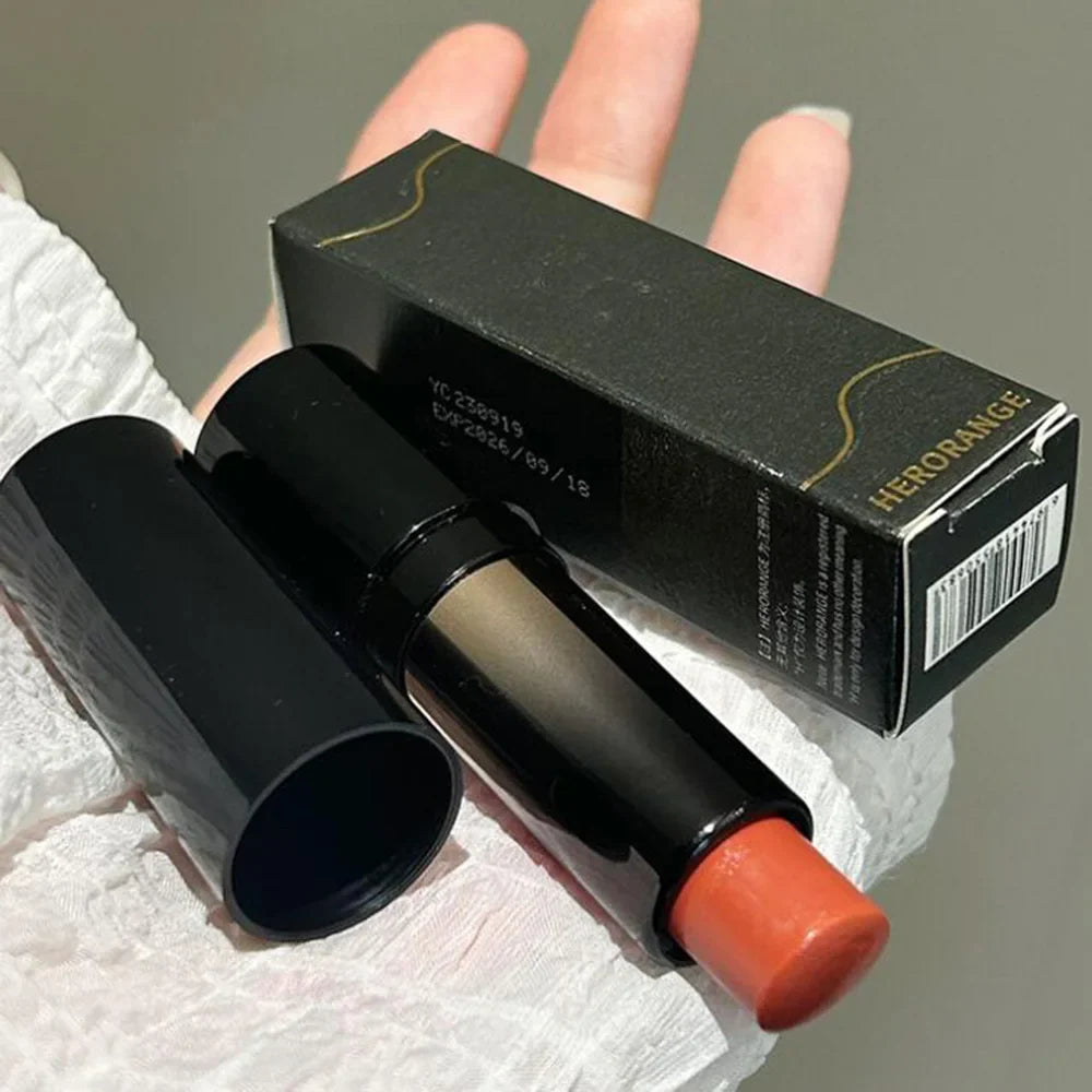 Low Saturation Mirror Water Light Lip Gloss – Moisturizing Russet Nude Lip Tint for Natural Makeup