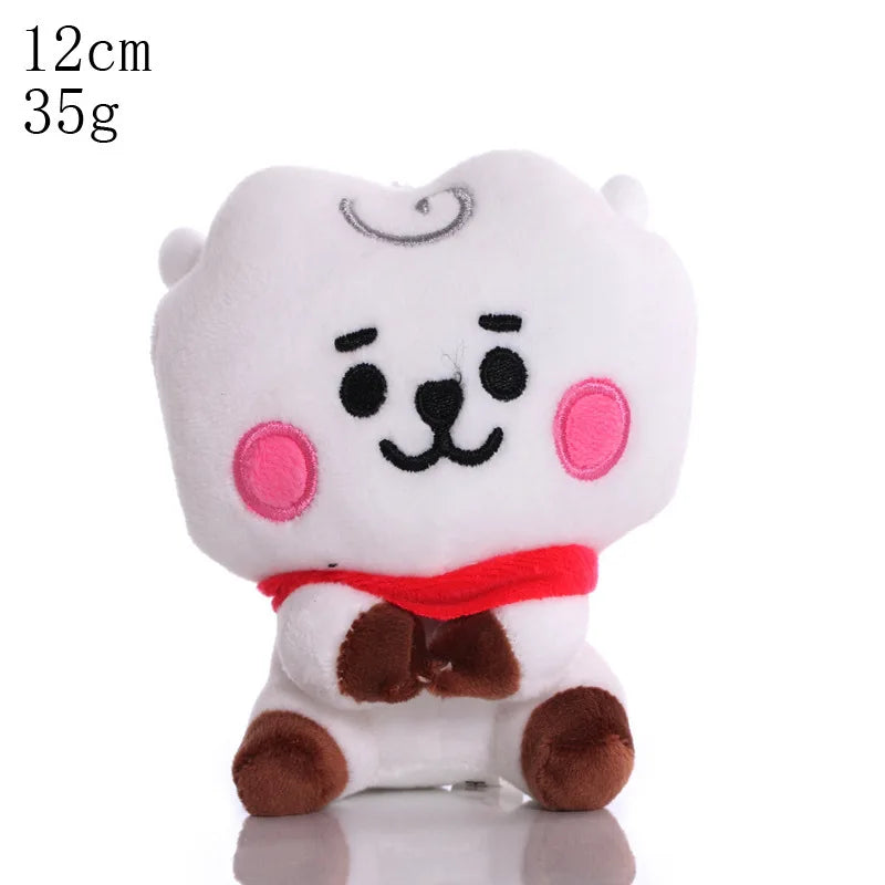 BTed 21 Plush Toys – Kawaii Mini Anime Keychain Pendant, Soft Stuffed Animal Doll Gift for Kids (12–22cm)