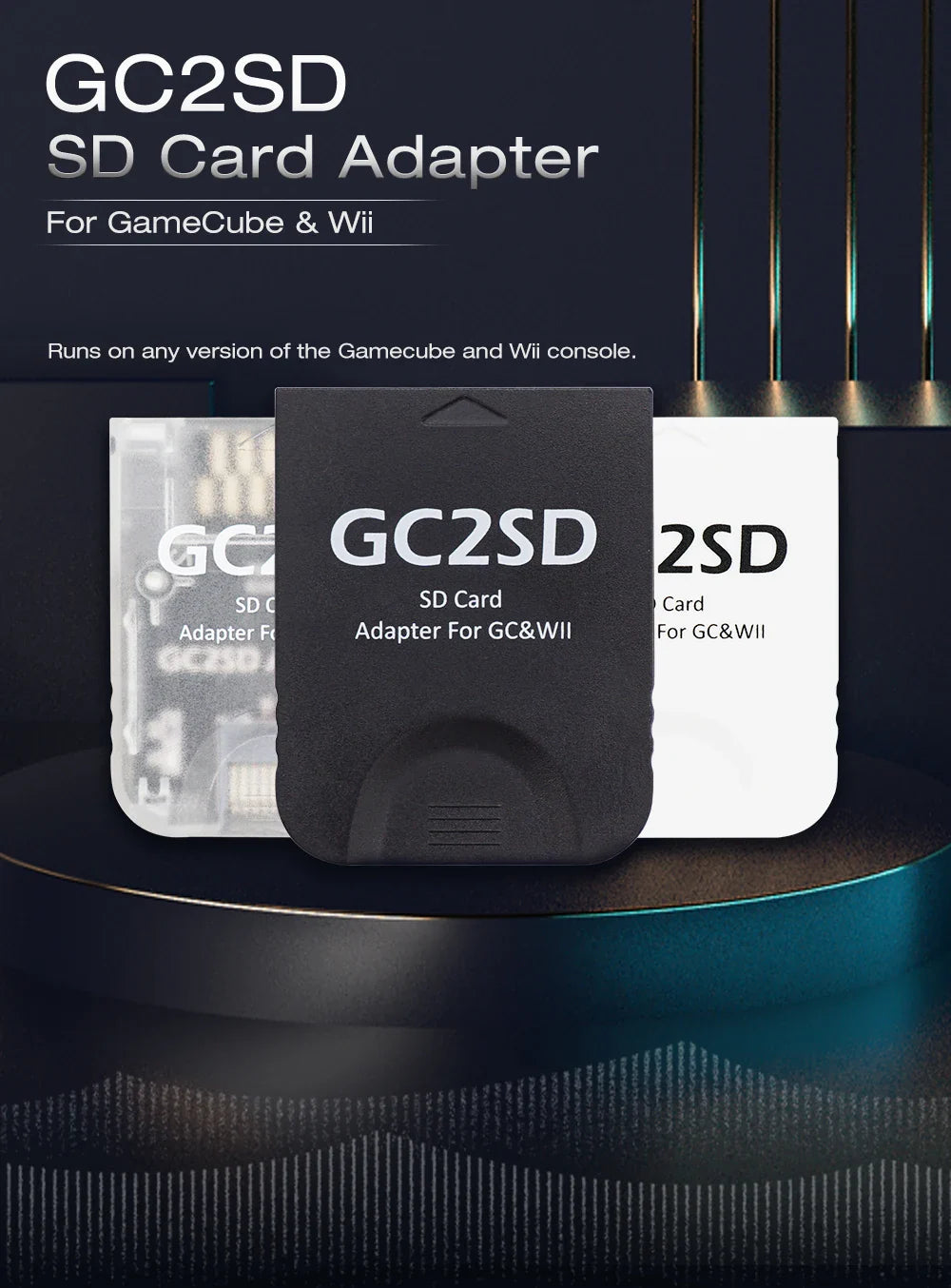 BitFunx GC2SD Micro SD Card Adapter – TF Card Adapter for Nintendo GameCube & Wii Console