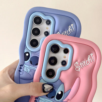Stitch Soft Silicone Phone Case — Cartoon Cover for Samsung Galaxy A03S/A04E/A14-A16/A25-A36/A52-A56/S20-S25 Ultra & Plus