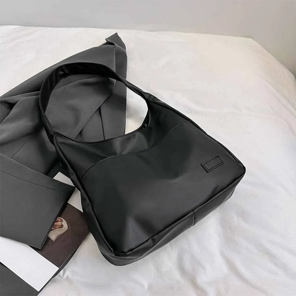 Fashionable Minimalist Retro Shoulder Bag – Casual Commuting Handbag, Large Capacity Tote Bag