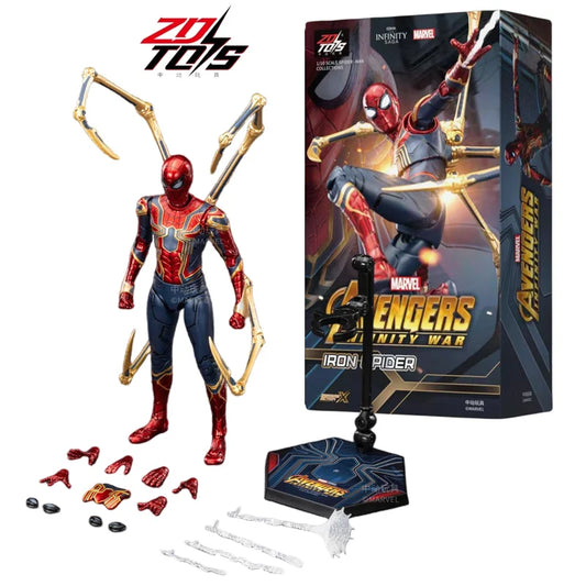 ZD Toys Spider-Man No Way Home 1/10 Action Figure – Peter Parker Gold Black Red Marvel Legends Collectible Toy