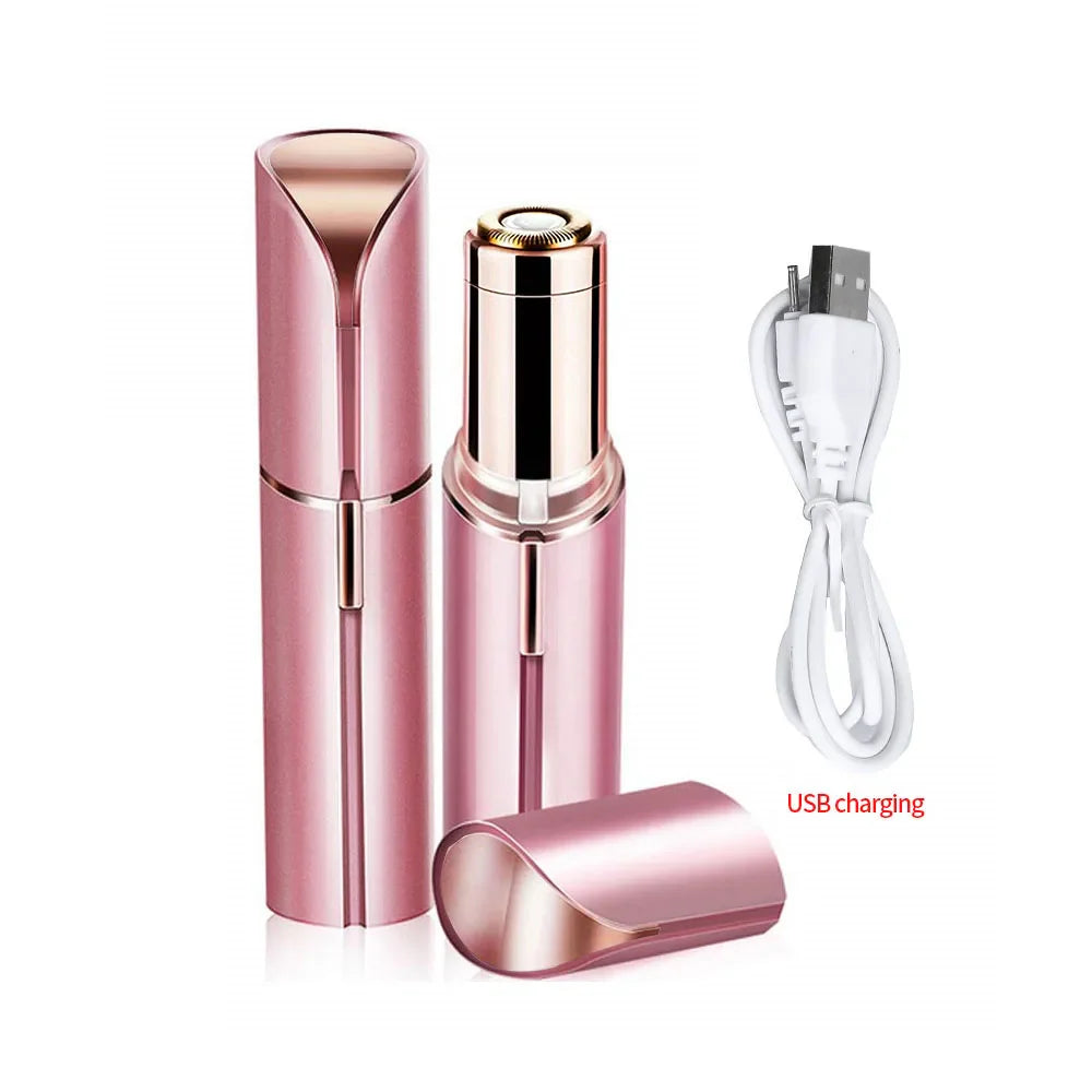 Women’s Facial Hair Remover — Painless Rechargeable Electric Shaver for Lip, Chin & Arms