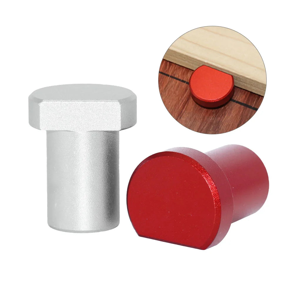 4Pcs Aluminum Alloy Workbench Peg Brake Dogs | Woodworking Bench Clamp | Workshop Table Limit Block Tools