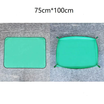Waterproof Gardening Mat - Thickened Reusable Plant Repotting Pad for Soil Changing & Pot Transplanting